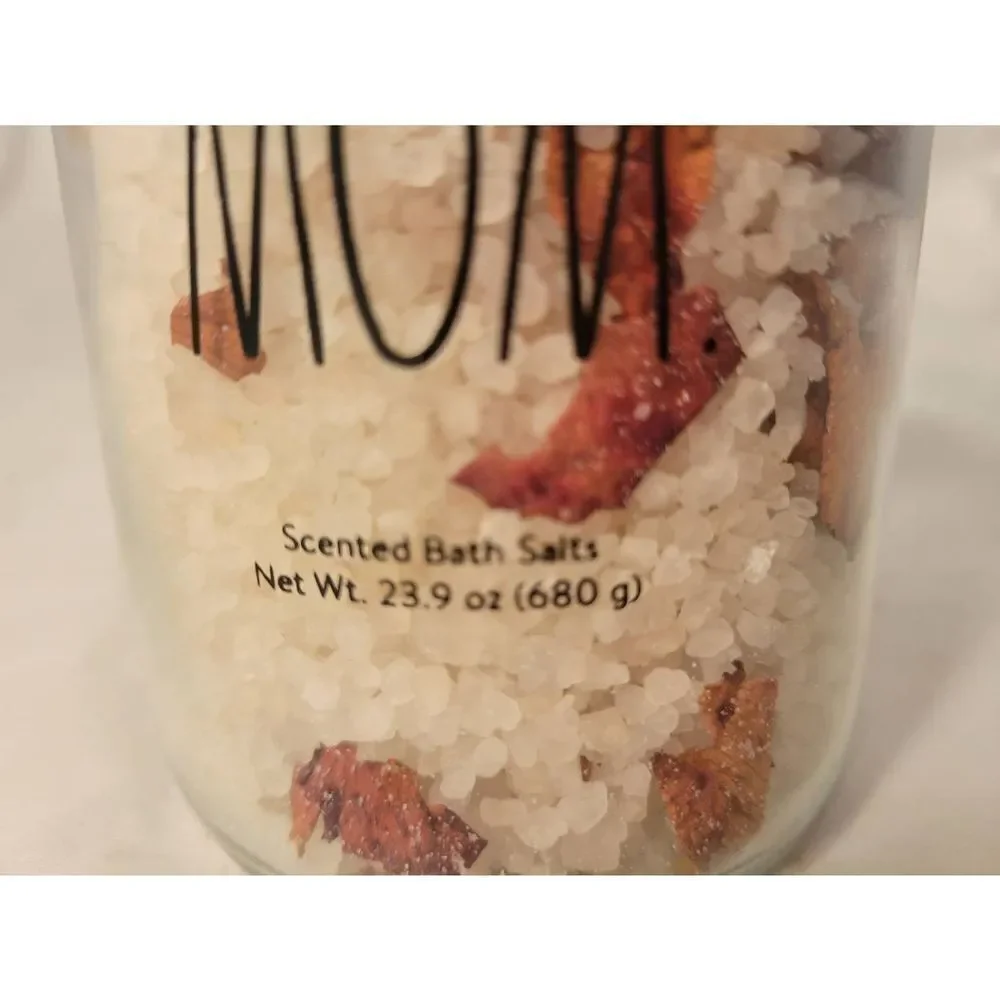 Rae Dunn Wild Rose Scented Bath Salts w Rose Petals‎ 